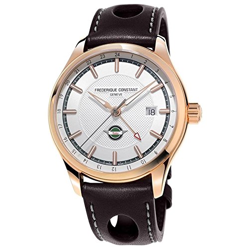 Limited Edition Frederique Constant Vintage Rally Healey GMT Gold Plated Mens Watch FC 350HVG5B4