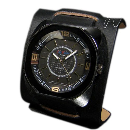Schwarz Kupfer Chrom Gold Look HIPHOP XXL Grosse UBoot Designer Uhr