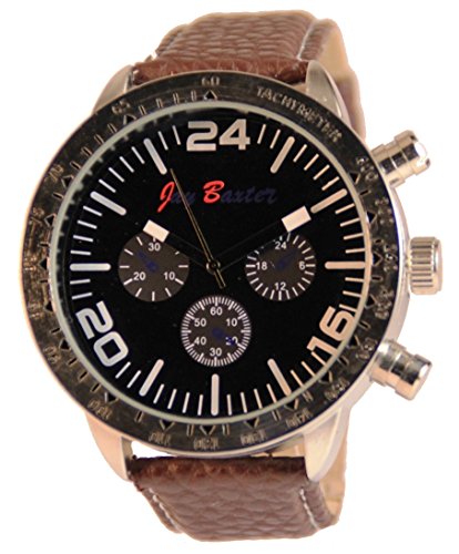 Jay Baxter Leder Armband Uhr moderne Maenneruhr Gehaeuse Tachymeter