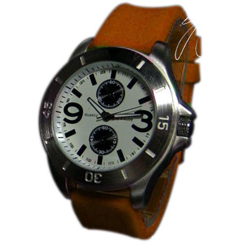 Silikonuhr Herren Damen Unisex Uhr Schwarz Orange Armbanduhr New Style