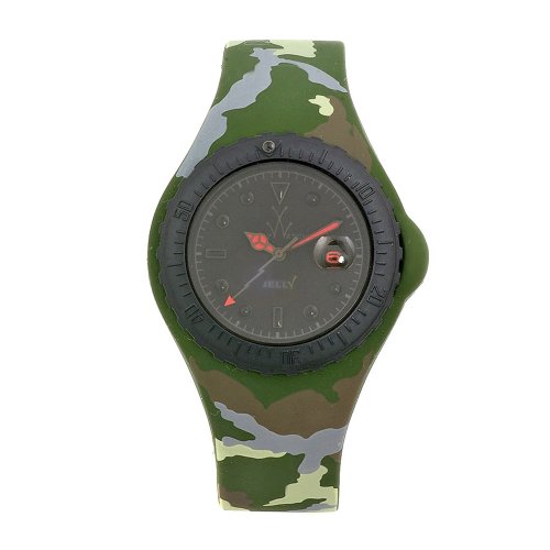 Toy Watch Damen JYA05HG Jelly Army Green Camo Rubber Uhr
