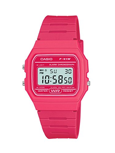 Klassische Pink Armbanduhr F 91Wc 4Aef Von Casio