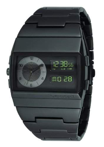Vestal Herren MMC038 Metall Monte Carlo Alle Matte Black Analog-Digital Uhr