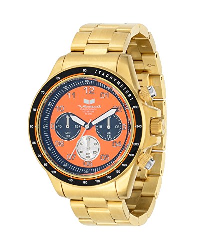 Vestal zr2022 ZR2 Armbanduhr Gold Orange gebuerstet