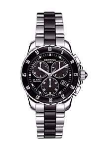 Certina Damen-Armbanduhr XS Chronograph Quarz Edelstahl C0142171105101