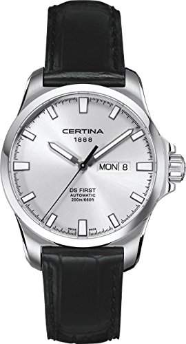 Certina Herren-Armbanduhr XL Analog Automatik Leder C0144071603100