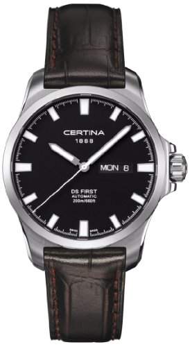 Certina Herren-Armbanduhr XL Analog Automatik Leder C0144071605100