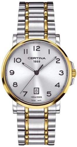Certina Herren-Armbanduhr XL Analog Quarz Edelstahl C0174102203200