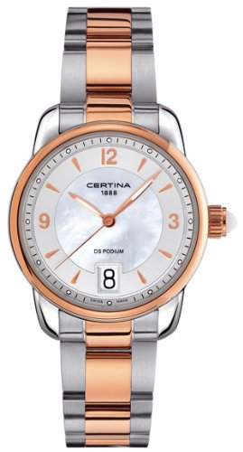 Certina Damen-Armbanduhr XS Analog Quarz Edelstahl C0252102211700