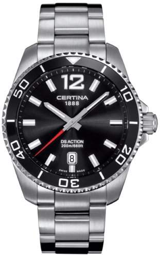 Certina Herren-Armbanduhr XL Analog Quarz Edelstahl C0134101105700