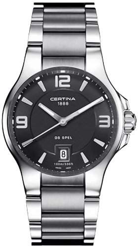 Certina Herren-Armbanduhr XL Analog Quarz Edelstahl C0124101105700