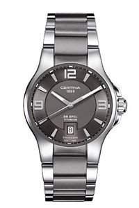 Certina Herren-Armbanduhr XL Analog Quarz Edelstahl C0124104406700