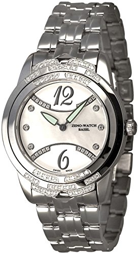 Zeno Watch Fashion Swarowski Crystals Shell 6732Q h2