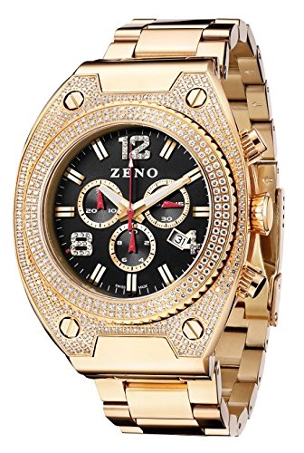 Zeno Watch Bling 1 Chronograph gold plated 91026 5030Q Pgr f1M