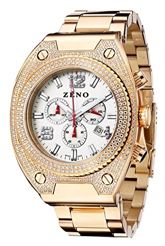 Zeno Watch Bling 1 Chronograph gold plated 91026 5030Q Pgr s2M