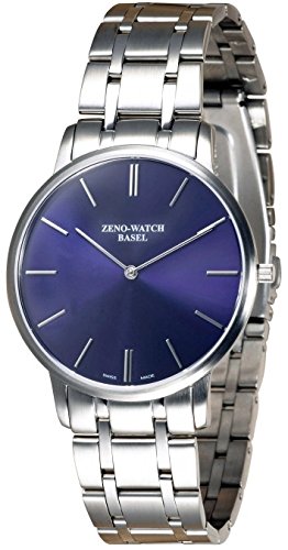 Zeno Watch Flat Flatline 2 blue 6600Q c4M