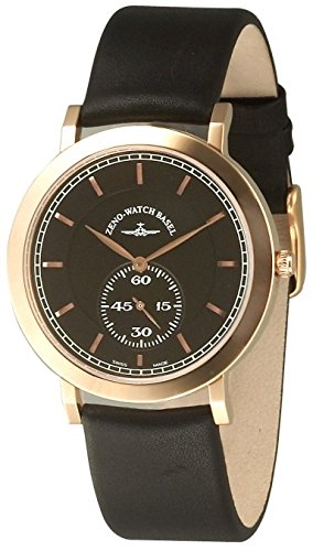 Zeno Watch Flatline Flat 2 Quartz gold plated 6703Q Pgr f1