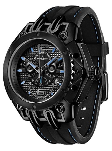 Zeno Watch Futura Trend Chronograph black blue 4208 5030Q bk i14