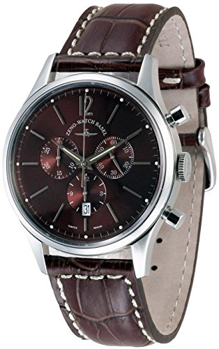 Zeno Watch Event Gentleman Chronograph 43 brown Q 6564 5030Q i6