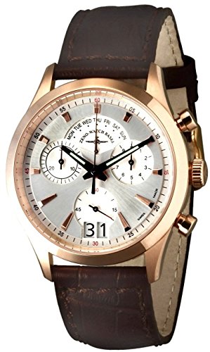 Zeno Watch Gentleman Chronograph Big Date Q gold plated 6662 8040Q Pgr f3