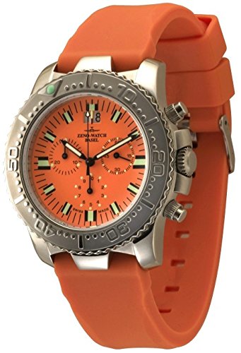 Zeno Watch Hercules Chronograph Big Date orange 3654Q a5