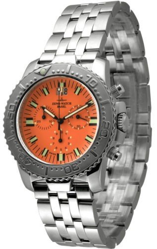 Zeno Watch Hercules Chronograph Big Date orange 3654Q a5M