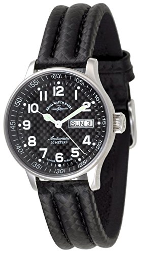 Zeno Watch Medium Size Day Date carbon 336DD s1