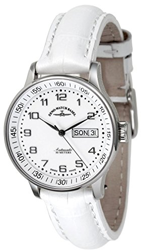 Zeno Watch Medium Size Day Date white 336DD c2