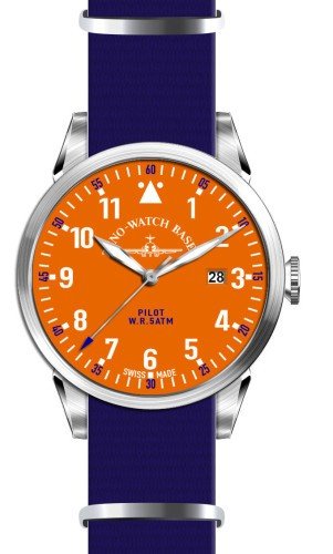 Zeno Watch Navigator Nato Quartz orange 5231Q a5
