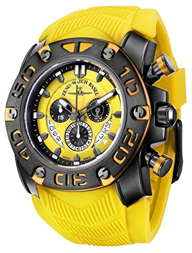 Zeno Watch Neptun 3 Chrono black yellow 4539 5030Q bk s9