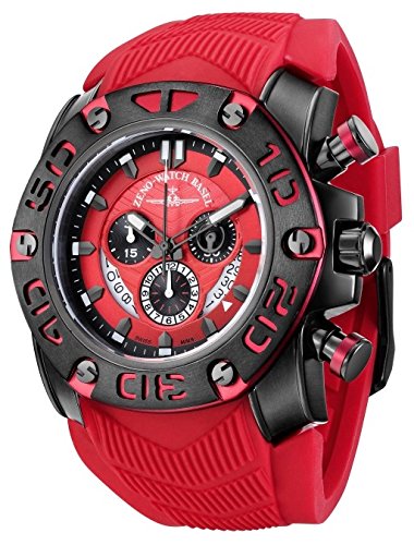 Zeno Watch Neptun 3 Chronograph black red 4539 5030Q bk s7