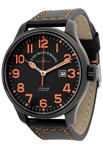 Zeno Watch OS Pilot Pilot black orange 8554 bk a15