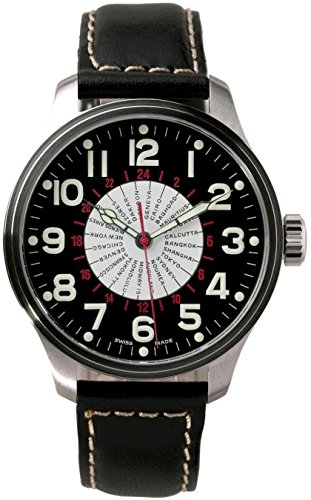 Zeno Watch OS Pilot World timer 8563WT b1
