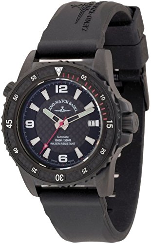 Zeno Watch Professional Diver Automatic black red 6427 bk s1 7