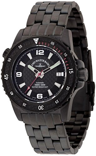 Zeno Watch Professional Diver Automatic black red 6427 bk s1 7M