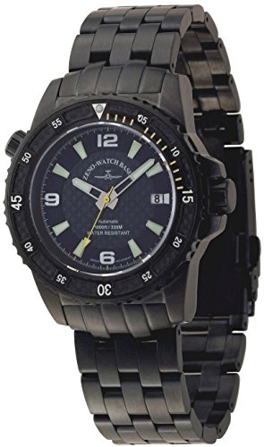 Zeno Watch Professional Diver Automatic black yellow 6427 bk s1 9M