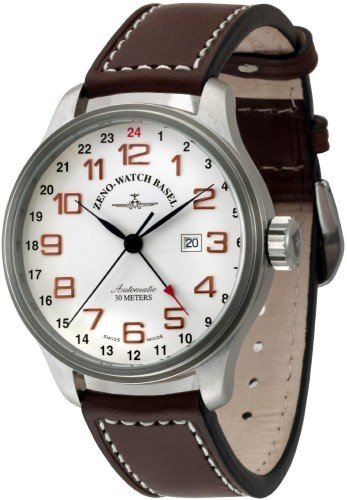 Zeno Watch OS Retro GMT Dual Time 8563 f2