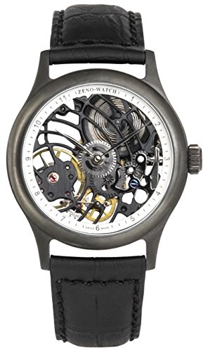 Zeno Watch Medium Size Skeleton Black Limited Edition 4187S bk