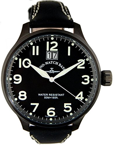 Zeno Watch Super Oversized Big Date black 6221 7003Q bk a1