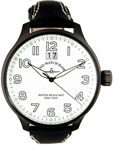 Zeno Watch Super Oversized Big Date black white 6221 7003Q bk a2