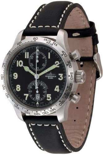 Zeno Watch NC Pilot Tachymeter Chronograph Bicompax 9557 2T a1