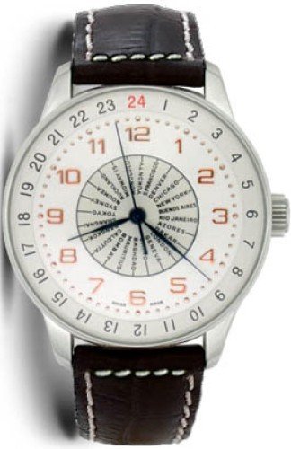 Zeno Watch X Large Retro world timer P554WT f2