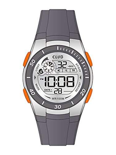 Club Unisex-Armbanduhr Digital Quarz Grau A47105-1S4E