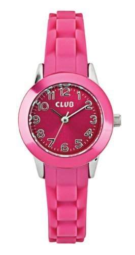 Club Maedchen-Armbanduhr Analog Quarz Silikon Rosa A65170S21