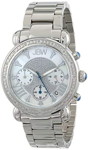 Just Bling Ladies JB-6210-D Bronx Pearl Stainless Steel Diamond Watch