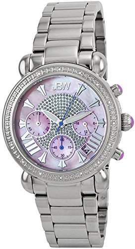 Just Bling Ladies JB-6210-F Bronx Pink Stainless Steel Diamond Watch