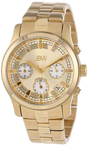 Just Bling Damen JB-6217-E Gold-Tone Chronograph Diamond Watch