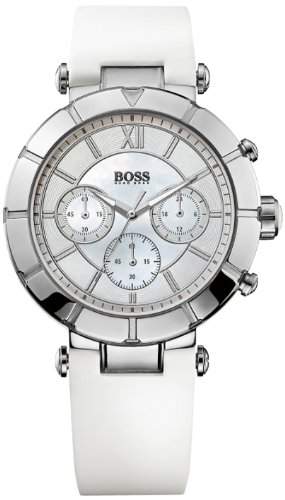 Hugo Boss Damen-Armbanduhr Chronograph Quarz Silikon 1502314