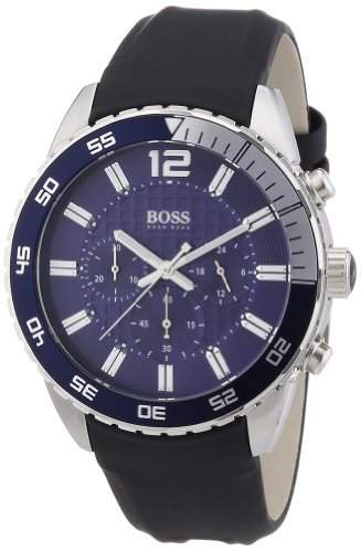 Hugo Boss Herren-Armbanduhr Chronograph Quarz Silikon 1512803