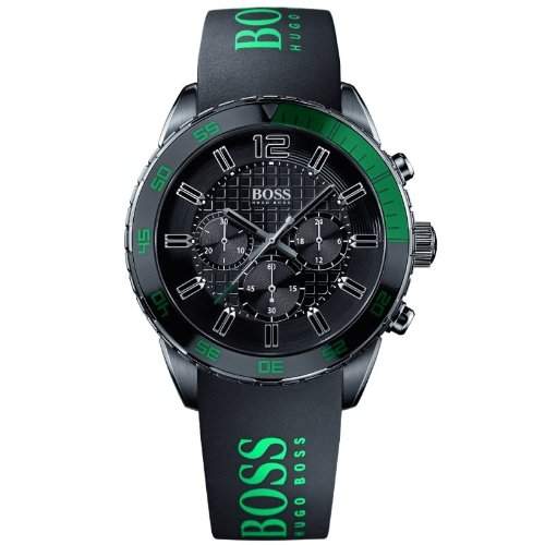 Hugo Boss Herren-Armbanduhr Chronograph Quarz Silikon 1512847